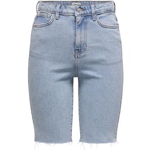 ONLY Women's Onlemily Hw Long DNM Shorts Cro741 Noos Denim, Blue, 27 ONLY Women's Onlemily Hw Long DNM Shorts Cro741 Noos Denim, Blue, 27