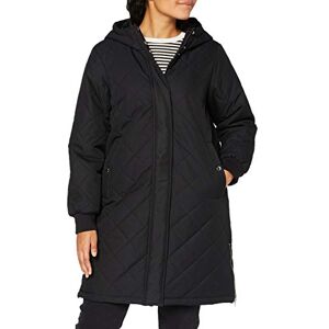 VERO MODA Women Long Puffer Jacket Winter Coat Quilted Parka with Hood Warm Padded VMLOUISE, Colours:Black, Size:M VERO MODA Women Long Puffer Jacket Winter Coat Quilted Parka with Hood Warm Padded VMLOUISE, Colours:Black, Size:M
