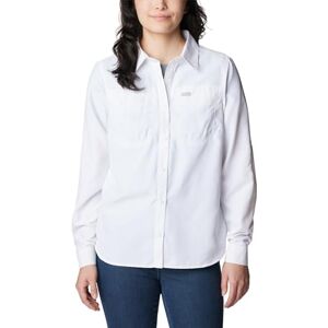 Columbia Women's Silver Ridge 3.0 EUR Long Sleeve Long Sleeve Shirt, White, Size M Columbia Women's Silver Ridge 3.0 EUR Long Sleeve Long Sleeve Shirt, White, Size M