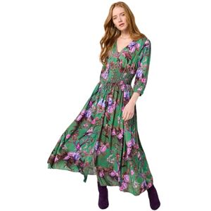 Joe Browns Women's Boho Bird Print Maxi Dress, Regular, Green, UK 18 Joe Browns Women's Boho Bird Print Maxi Dress, Regular, Green, UK 18