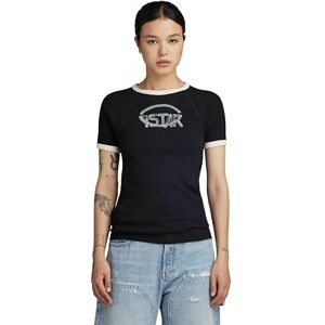 G-STAR Women's Army Ringer Slim Top, Black (dk black D24506-D527-6484), XS G-STAR Women's Army Ringer Slim Top, Black (dk black D24506-D527-6484), XS