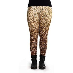 cosey Women's Glitter Gold Leggings, Glitter Gold, Einheitsgröße cosey Women's Glitter Gold Leggings, Glitter Gold, Einheitsgröße