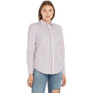 Tommy Hilfiger Women's Regular Fit Shirt Long Sleeve, Multicolor (RWB Pink Rouge STP), 44 Tommy Hilfiger Women's Regular Fit Shirt Long Sleeve, Multicolor (RWB Pink Rouge STP), 44