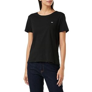 Tommy Hilfiger Tommy Jeans Women's TJW Slim Jersey C Neck T-Shirt, Black, XS Tommy Hilfiger Tommy Jeans Women's TJW Slim Jersey C Neck T-Shirt, Black, XS