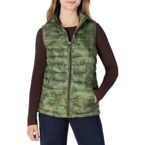Amazon Essentials Women's Lightweight Water-Resistant Packable Puffer Gilet, Green Camo, L Amazon Essentials Women's Lightweight Water-Resistant Packable Puffer Gilet, Green Camo, L