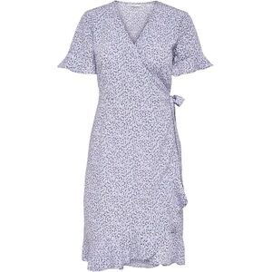 ONLY Women's ONLOLIVIA S/S WRAP Dress WVN NOOS,Chinese Violet/Aop:w/Nanna Flower,10UK ONLY Women's ONLOLIVIA S/S WRAP Dress WVN NOOS,Chinese Violet/Aop:w/Nanna Flower,10UK