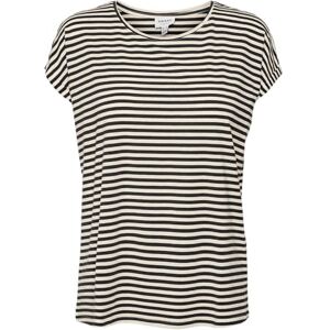VERO MODA Womens Vmava Plain Top Stripe Ga JRS Noos Shirt, Black/Stripe:Flawless, L UK VERO MODA Womens Vmava Plain Top Stripe Ga JRS Noos Shirt, Black/Stripe:Flawless, L UK