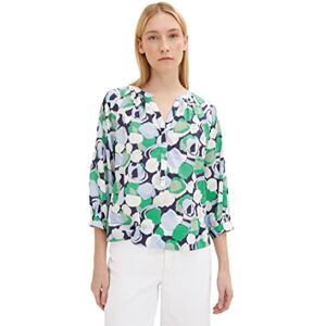 TOM TAILOR Ladies Blouse 1035880, 31572 Green Flower Design, 34 TOM TAILOR Ladies Blouse 1035880, 31572 Green Flower Design, 34