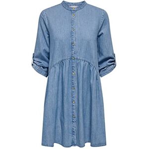 ONLY Women's Onlchicago 3/4 SL DNM Dress Bjbox, Light Blue (Light Blue Denim), S ONLY Women's Onlchicago 3/4 SL DNM Dress Bjbox, Light Blue (Light Blue Denim), S