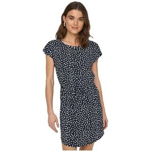 ONLY Women's Onlmay S/S Dress Noos, Night Sky/AOP:lea Flower, L ONLY Women's Onlmay S/S Dress Noos, Night Sky/AOP:lea Flower, L