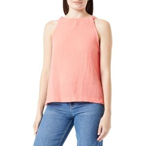 VERO MODA Women's VMNATALI NIA Halterneck TOP WVN Vest, Georgia Peach, S VERO MODA Women's VMNATALI NIA Halterneck TOP WVN Vest, Georgia Peach, S