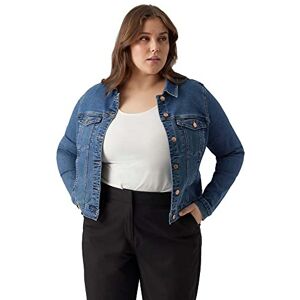 VERO MODA Women's Vmluna LS Slim DNM Jacket Mix Ga Noos, Medium Blue (Medium Blue Denim), XL VERO MODA Women's Vmluna LS Slim DNM Jacket Mix Ga Noos, Medium Blue (Medium Blue Denim), XL