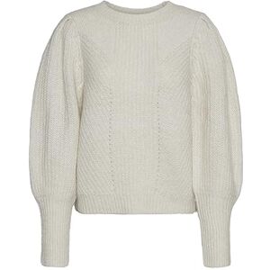 VERO MODA Women's Vmpekan Ls O-Neck Blouse Ga Boo Sweater, Birch/Detail: W Melange, XS VERO MODA Women's Vmpekan Ls O-Neck Blouse Ga Boo Sweater, Birch/Detail: W Melange, XS