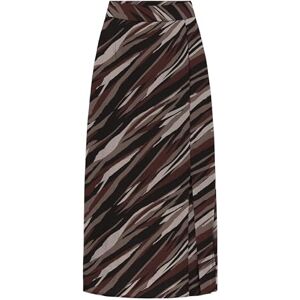 ONLY Women's Onlnova Life Vis Piper Slit Skirt, Brown Stone/AOP:589 Russet Graphic, L ONLY Women's Onlnova Life Vis Piper Slit Skirt, Brown Stone/AOP:589 Russet Graphic, L