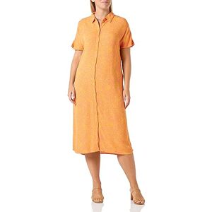 VERO MODA Women's Vmmenny SS Calf Shirt Dress WVN Ga, Georgia Peach/AOP: melin, L VERO MODA Women's Vmmenny SS Calf Shirt Dress WVN Ga, Georgia Peach/AOP: melin, L