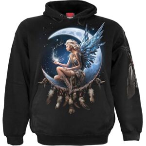 Spiral Moon Fairy Hoody Black L Spiral Moon Fairy Hoody Black L