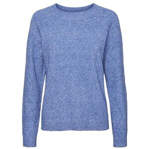 VERO MODA Women's VMDOFFY LS O-Neck Blouse GA NOOS Pullover Sweater, Surf The Web/Detail:Melange, S VERO MODA Women's VMDOFFY LS O-Neck Blouse GA NOOS Pullover Sweater, Surf The Web/Detail:Melange, S