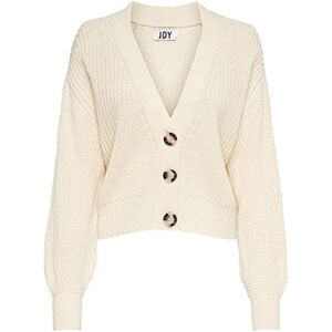 JDY Women's justy L/S Short Cardigan KNT Noos Knitted Jumper, Eggnog, XL JDY Women's justy L/S Short Cardigan KNT Noos Knitted Jumper, Eggnog, XL