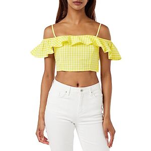 United Colors of Benetton Women's Top 5ycndq04k Undershirt, Yellow Checked 912, XL United Colors of Benetton Women's Top 5ycndq04k Undershirt, Yellow Checked 912, XL