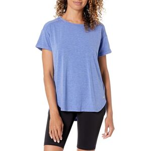 Amazon Essentials Women's Studio Relaxed-Fit Lightweight Crewneck T-Shirt (Available in Plus Size), Bright Blue Heather, Large Amazon Essentials Women's Studio Relaxed-Fit Lightweight Crewneck T-Shirt (Available in Plus Size), Bright Blue Heather, Large