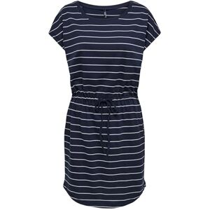 ONLY Women's Onlmay S/S Dress Noos, Night Sky/Stripes: Blue strips, S ONLY Women's Onlmay S/S Dress Noos, Night Sky/Stripes: Blue strips, S