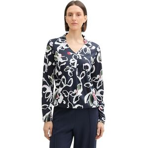 TOM TAILOR Women's Long-Sleeved T-Shirt, 36554 Painterly Floral Design, M TOM TAILOR Women's Long-Sleeved T-Shirt, 36554 Painterly Floral Design, M