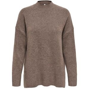 ONLY Women's Onlhazel Ls Highneck Overs. Pull KNT Nca, Brown Lentil, XL ONLY Women's Onlhazel Ls Highneck Overs. Pull KNT Nca, Brown Lentil, XL