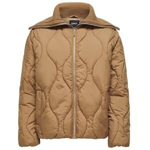 ONLY Women's Onlvanora OTW Quilted Jacket, Brown, XS ONLY Women's Onlvanora OTW Quilted Jacket, Brown, XS