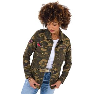 Joe Browns Women's BOUTIQUE Embroidered Back Camo Jacket, Relaxed, Green, UK 8 Joe Browns Women's BOUTIQUE Embroidered Back Camo Jacket, Relaxed, Green, UK 8