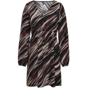 ONLY Women's Onlnova Life Vis L/S Siri Dress, Brown Stone/AOP:589 Russet Graphic, S ONLY Women's Onlnova Life Vis L/S Siri Dress, Brown Stone/AOP:589 Russet Graphic, S