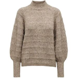 ONLY Women's Onlcelina Life LS High Jumper KNT Noos Sweater, Chestnut/Detail:w. Melange, XXXL ONLY Women's Onlcelina Life LS High Jumper KNT Noos Sweater, Chestnut/Detail:w. Melange, XXXL