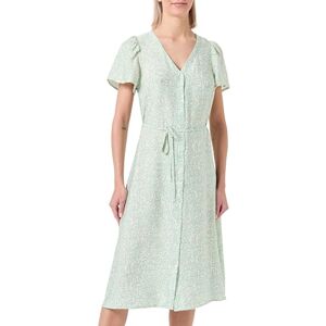 VERO MODA Women's Vmjosie SS Calf Shirt Dress WVN Ga Keid, Silt Green/AOP:Rita, S VERO MODA Women's Vmjosie SS Calf Shirt Dress WVN Ga Keid, Silt Green/AOP:Rita, S