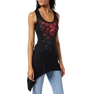 Spiral Blood Rose Goth Bottom Camisole Dress Black S Spiral Blood Rose Goth Bottom Camisole Dress Black S