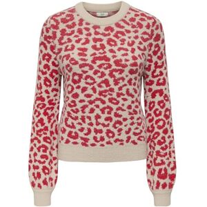 JDY Women's lorraine Animal L/S Pullover KNT Noos Lorraine Jumper, Cement, XL JDY Women's lorraine Animal L/S Pullover KNT Noos Lorraine Jumper, Cement, XL