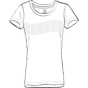 Russell Athletic A21741-UW-001 Curve Flow-S/S Crewneck TEE Shirt T-Shirt Women's White Size L Russell Athletic A21741-UW-001 Curve Flow-S/S Crewneck TEE Shirt T-Shirt Women's White Size L