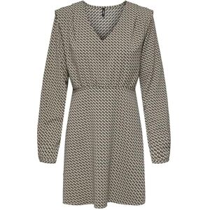 ONLY Women's Onlnova Life Vis L/S Monica Dress, Chipmunk/AOP:588 Breaker Geo, S ONLY Women's Onlnova Life Vis L/S Monica Dress, Chipmunk/AOP:588 Breaker Geo, S