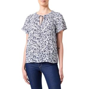 VERO MODA Women's Vmmenny String Ss Top WVN Ga, Navy Blazer/AOP:huki, M VERO MODA Women's Vmmenny String Ss Top WVN Ga, Navy Blazer/AOP:huki, M
