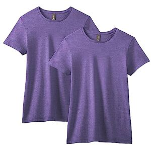 Gildan Women's Softstyle Cotton T-Shirt, Style G64000l, Multipack, Heather Purple (2-Pack), L (Pack of 2) Gildan Women's Softstyle Cotton T-Shirt, Style G64000l, Multipack, Heather Purple (2-Pack), L (Pack of 2)