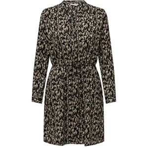 ONLY Women's Onlcory L/S V-Neck Tunic WVN Noos Blouse, Black/AOP: cora Graphic, L ONLY Women's Onlcory L/S V-Neck Tunic WVN Noos Blouse, Black/AOP: cora Graphic, L