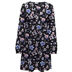 ONLY Women's Onlnova Life L/S Thea Button Dress, Sky Captain/AOP:347 Iris, S ONLY Women's Onlnova Life L/S Thea Button Dress, Sky Captain/AOP:347 Iris, S