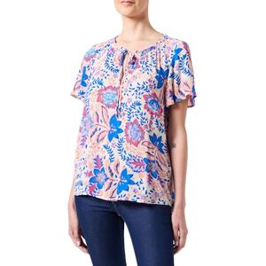 VERO MODA Women's Vmmenny String Ss Top WVN Ga, Silver Lining/AOP: hayda, XS VERO MODA Women's Vmmenny String Ss Top WVN Ga, Silver Lining/AOP: hayda, XS