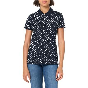 Tommy Hilfiger Women's Dot Print Quarter Button Polo Top, Sky Captain/Bright White, XL Tommy Hilfiger Women's Dot Print Quarter Button Polo Top, Sky Captain/Bright White, XL