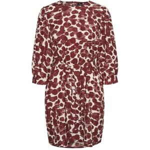 VERO MODA Women's Vmpila Senya 3/4 Short Dress WVN mini, Fired Brick/AOP:senya, XS VERO MODA Women's Vmpila Senya 3/4 Short Dress WVN mini, Fired Brick/AOP:senya, XS