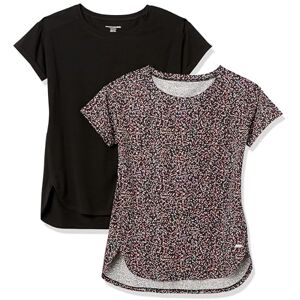 Amazon Essentials Women's Studio Relaxed-Fit Lightweight Crew Neck T-Shirt (Available in Plus Size), Pack of 2, Black Confetti Print, XL Amazon Essentials Women's Studio Relaxed-Fit Lightweight Crew Neck T-Shirt (Available in Plus Size), Pack of 2, Black Confetti Print, XL