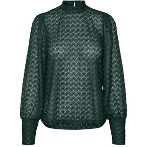 VERO MODA Women's Vmbecca Ls High Neck Lace Top JRS Noos, Pine Grove, M VERO MODA Women's Vmbecca Ls High Neck Lace Top JRS Noos, Pine Grove, M