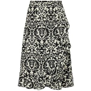 ONLY Women's Onlcarly Flounce Long Skirt WVN Noos midi, Black, XS ONLY Women's Onlcarly Flounce Long Skirt WVN Noos midi, Black, XS