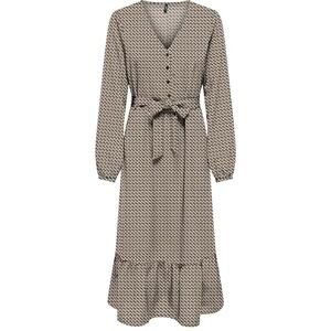 ONLY Women's Onlnova Life Elite Amy Long Dress, Chipmunk/AOP:588 Breaker Geo, XS ONLY Women's Onlnova Life Elite Amy Long Dress, Chipmunk/AOP:588 Breaker Geo, XS