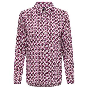 ONLY Women's Onlalma Life Poly L/S Pleated Shirt Blouse, Magenta Purple/AOP: 584 Posh, Large ONLY Women's Onlalma Life Poly L/S Pleated Shirt Blouse, Magenta Purple/AOP: 584 Posh, Large