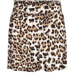 VERO MODA Women's Vmeasy Joy Hw Shorts WVN Ga, Tan/AOP: Leo, L VERO MODA Women's Vmeasy Joy Hw Shorts WVN Ga, Tan/AOP: Leo, L