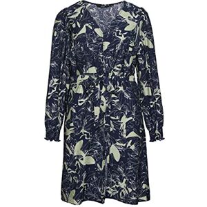VERO MODA Women's Vmabbi Nan Ls Blk Shirt Dress WVN Cur, Navy Blazer/AOP:Abbi, 18 UK VERO MODA Women's Vmabbi Nan Ls Blk Shirt Dress WVN Cur, Navy Blazer/AOP:Abbi, 18 UK